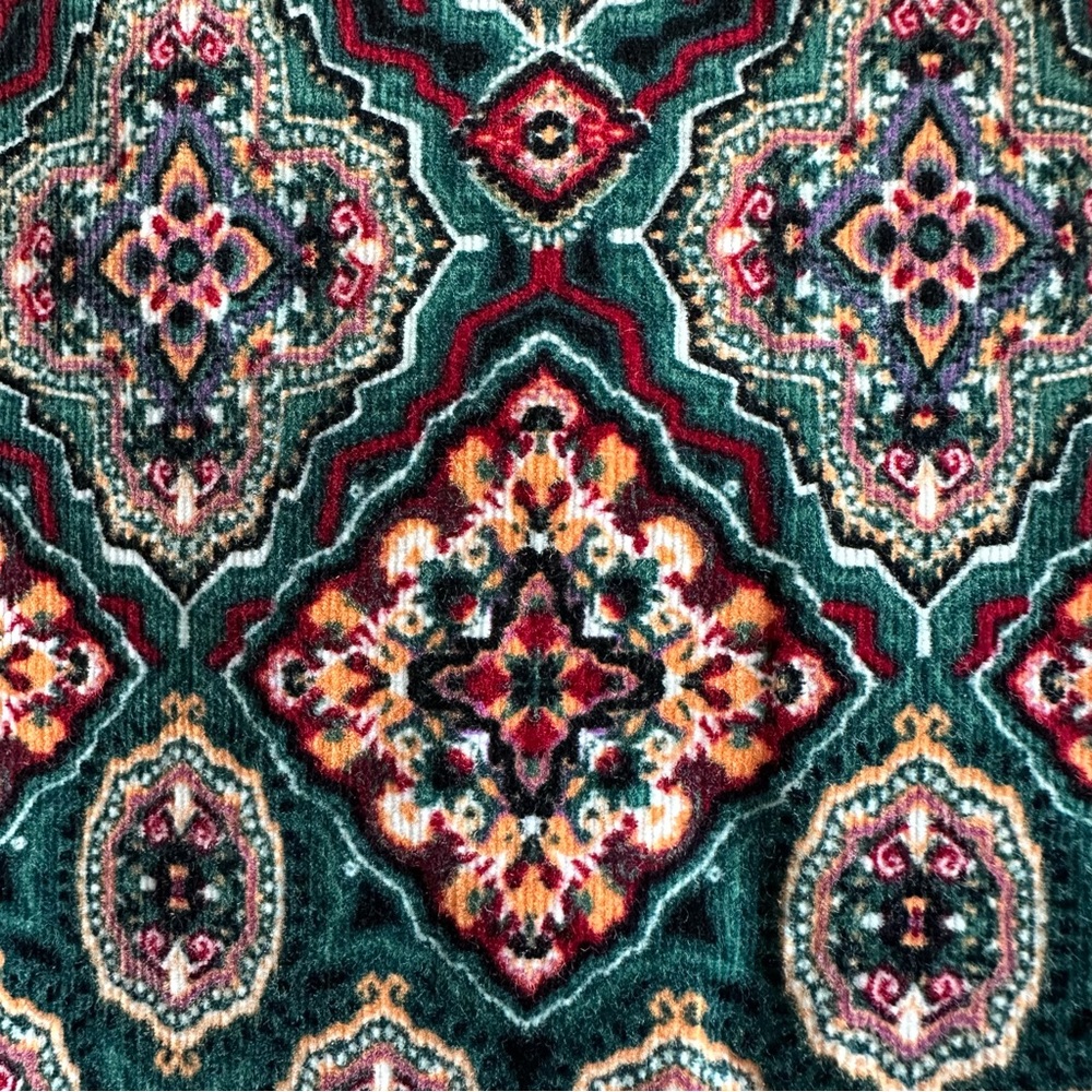 LOFT 14P Medallion Patterned Stretch Corduroy Min… - image 5